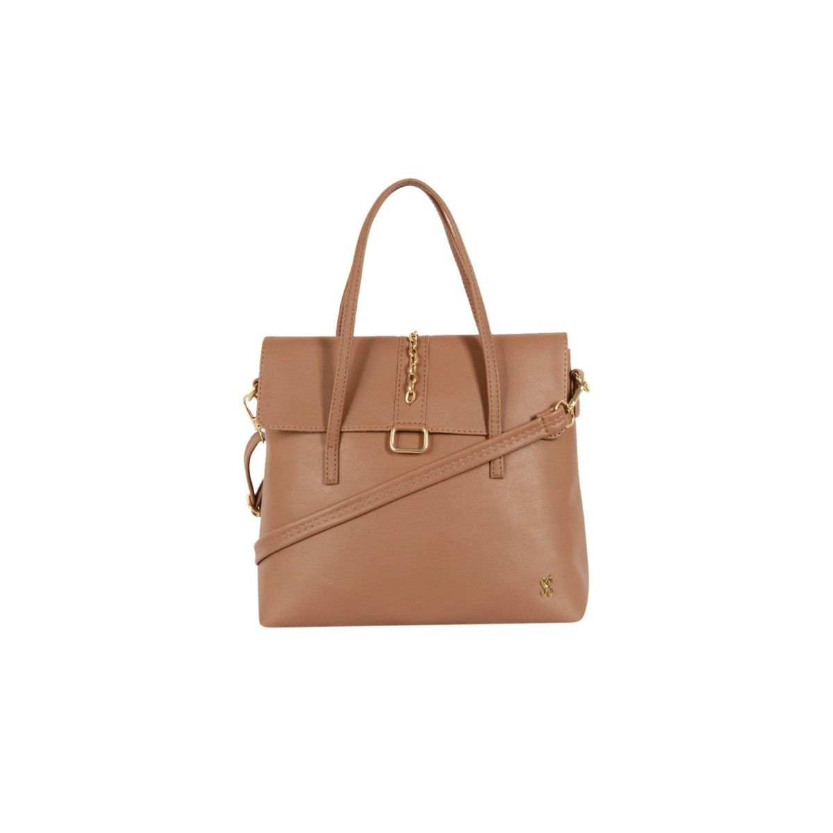 Buy ALLEN SOLLY Beige Womens Zip Closure Satchel Handbag | Shoppers Stop